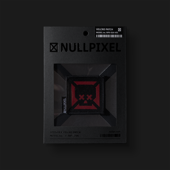 RED SKULL VELCRO PATCH (L) NPX-01A-V01
